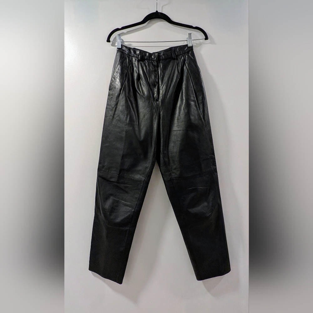 Helmut Lang Black Leather Pants